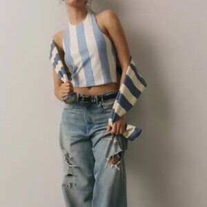 Bishop + Young Striped Halter Tank Top